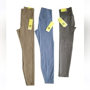 All in Motion Women's Leggings - Tan, Blue, and Gray